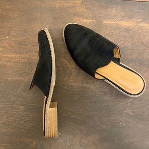 Slip on black shoes